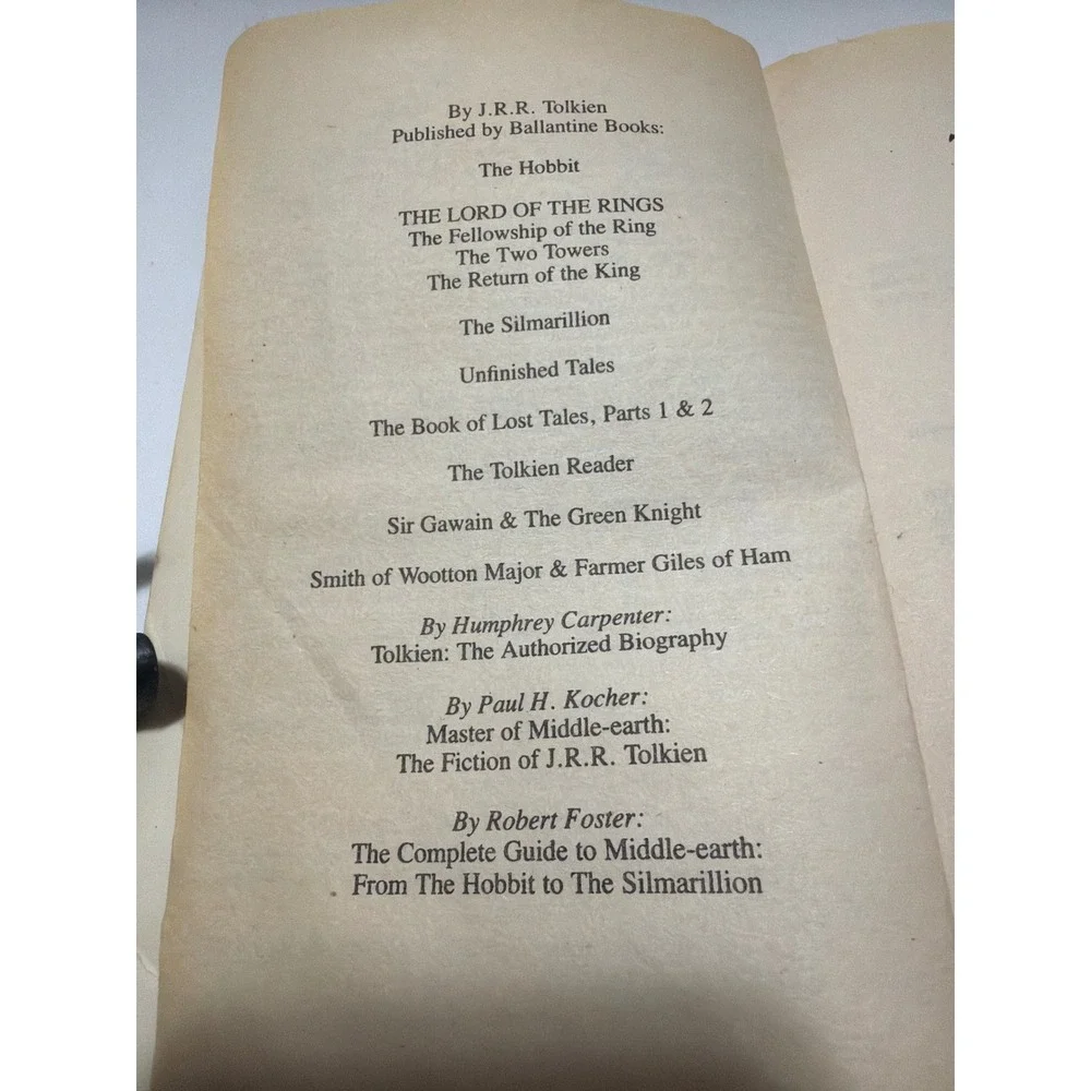 The Hobbit JRR Tolkien 1982 Ballantine Books Revised Edition Paperback Fantasy